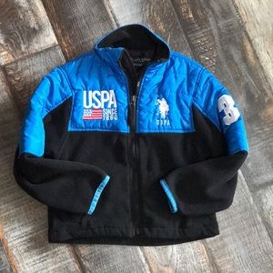 U.S. Polo Ass. 4T fleece zip jacket